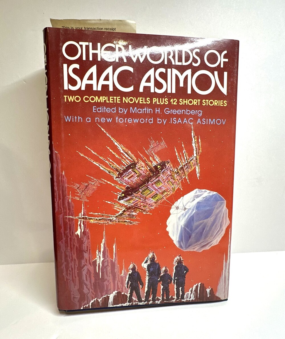 Vintage Other Worlds Of Isaac Asimov Sci-Fi Stories Hardcover 1987 Avenel Book